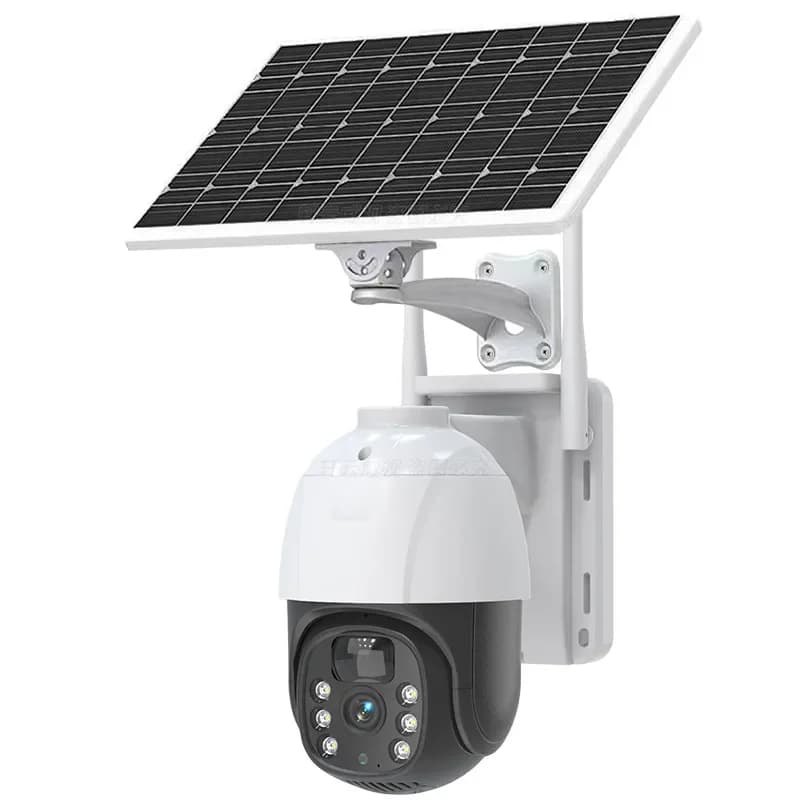 Low power solar with sim card automatic tracking built-in 18650 battery solar camera