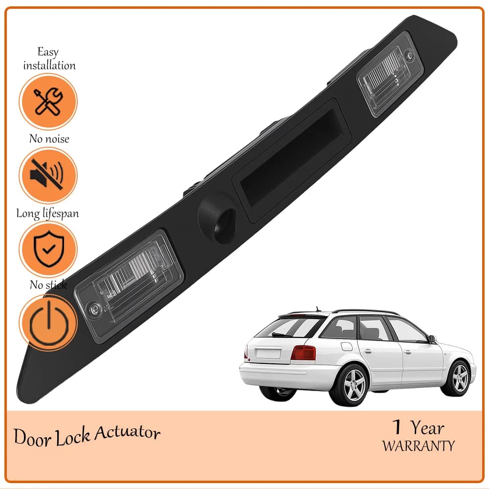 Genuine Rear Trunk Grip Handle Trim Molding License Plate Light Assembly Tailgate Switch Fit Audi A4B72005-2008 OE 8E0827574C3FZ