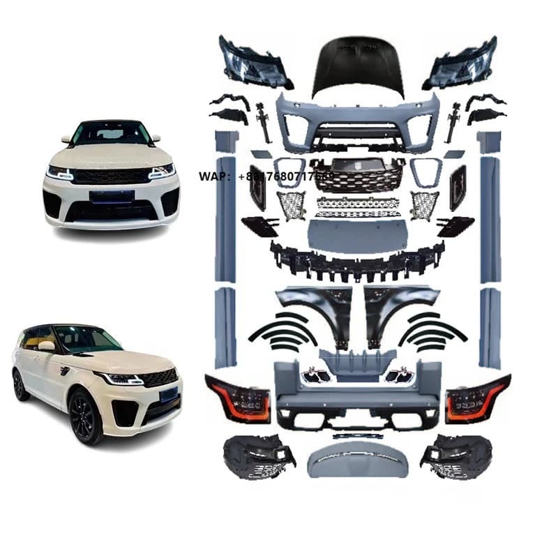 High Quality SVR Style Body Kit for  Range Rover Sport L494 2014-2017 Upgrade to 2018-2022 Facelift Conversion Kit