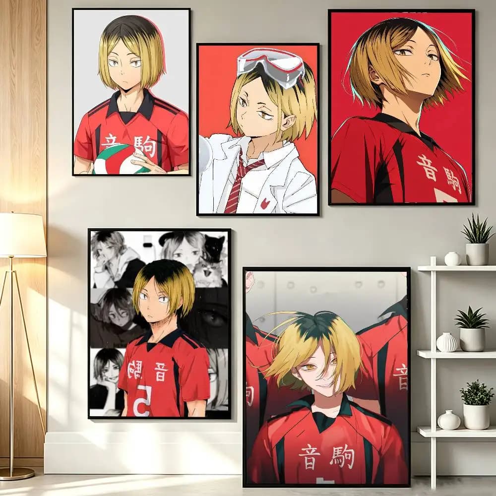 Haikyu Kenma K-Kozume Poster HD Self Adhesive Waterproof Wall Art Ideal for Home Office Dorm Gift