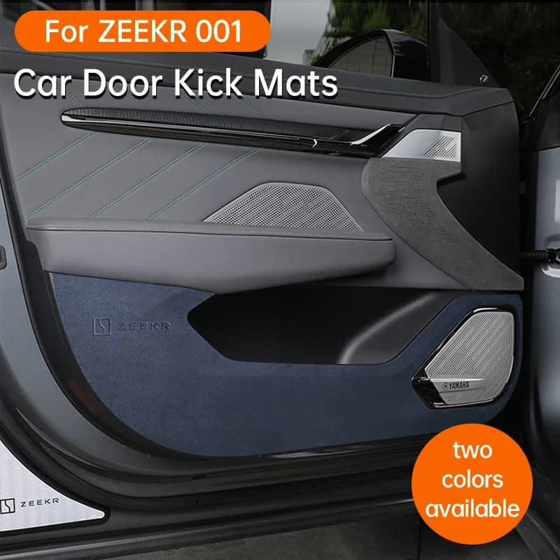 For ZEEKR 001 2021 2022 2023 Car Door Anti Kick Pad High Quality Italian Imported Suede Interior Protective Pad Wear-resistant