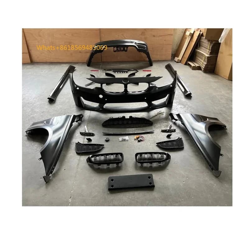 Car Accessories Bodykit Bumpe  3 Series F30 to F80 M3 Wide Body Style