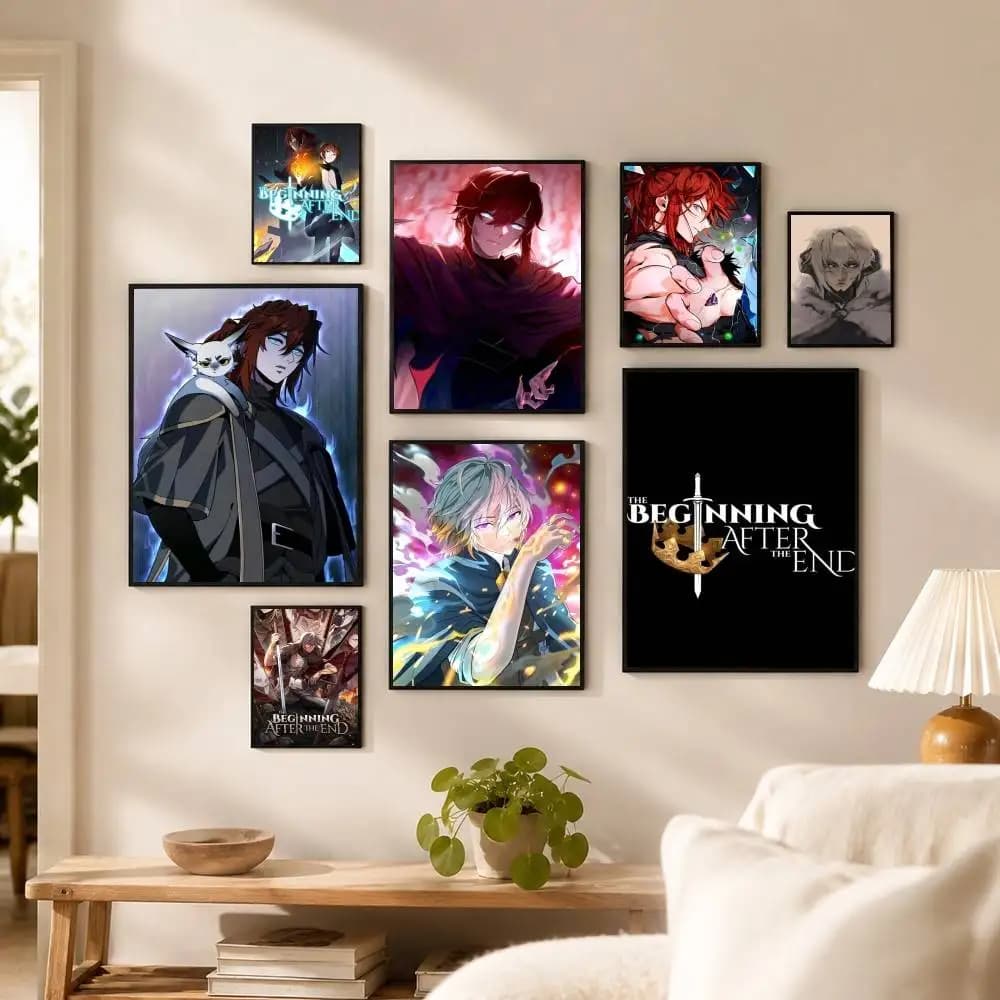 T-The Beginning After The E-End Poster High Quality Dorm Living Room Aesthetic Wall Decoration Painting Stickers Gift