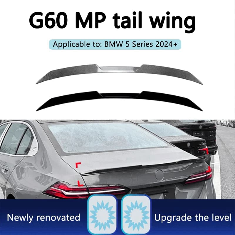 Suitable for BMW 5 Series i5 G60 525i 530i 2024+MP model tail and top wing high-quality modified parts