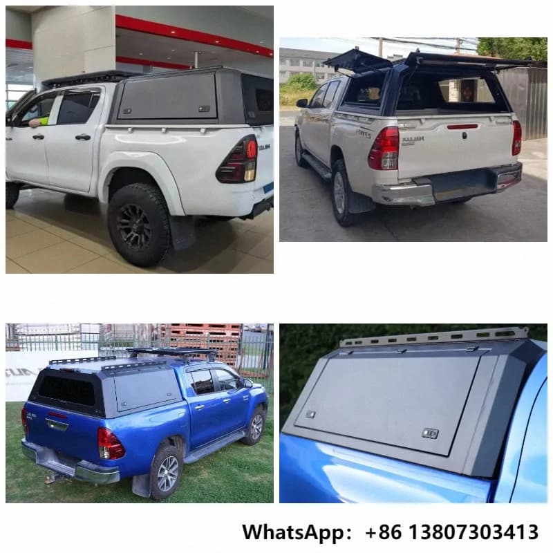Pickup Truck Bed Topper Caps JAC T6 Waterproof Custom-fit Pickup Hard Top Canopy Camper Hardtop for TOYOTA Hilux J-Deck