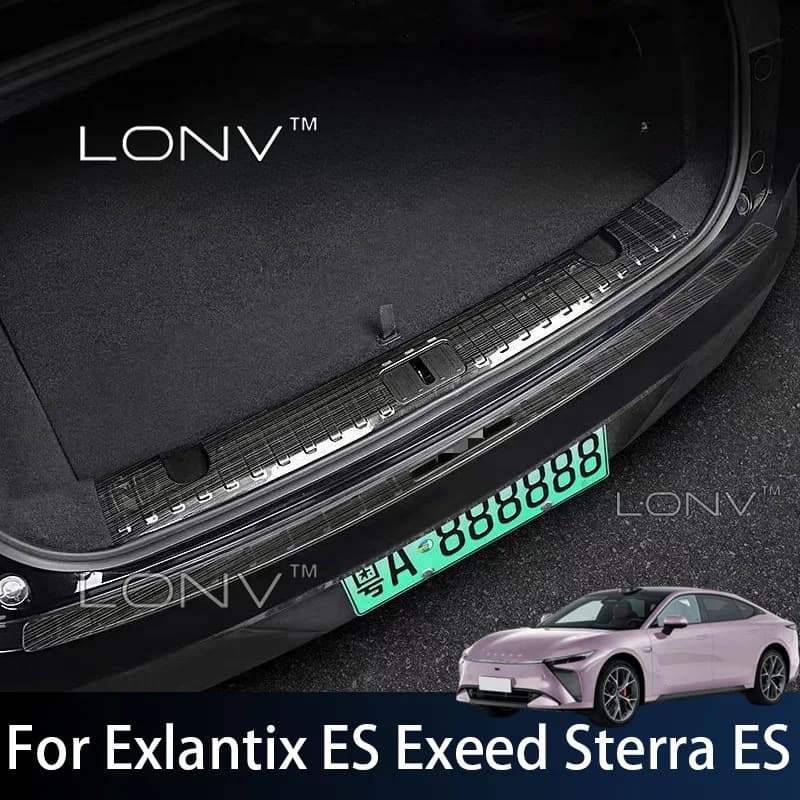For Exlantix ES Exeed Sterra ES 2026 2027 2025 Car Stainless Steel Trunk Guard Rear Bumper Guard Plate Cover Trim Accessories