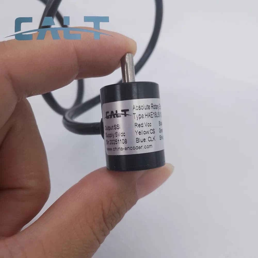 CALT 18mm Tiny Hall Angle Encoder SSI Output 12bit HAE18 Magnetic Absolute Encoder