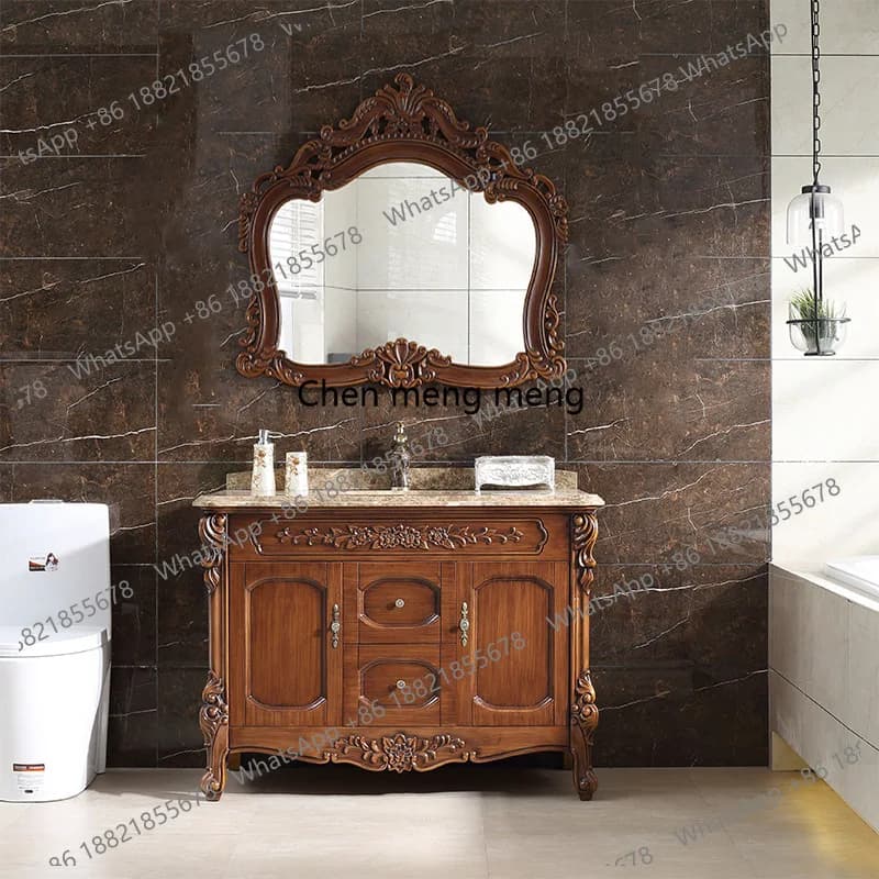 European Bathroom Cabinets Combination Antique Bathroom Cabinets Floor-to-ceiling Marble Home Furniture In Particolare