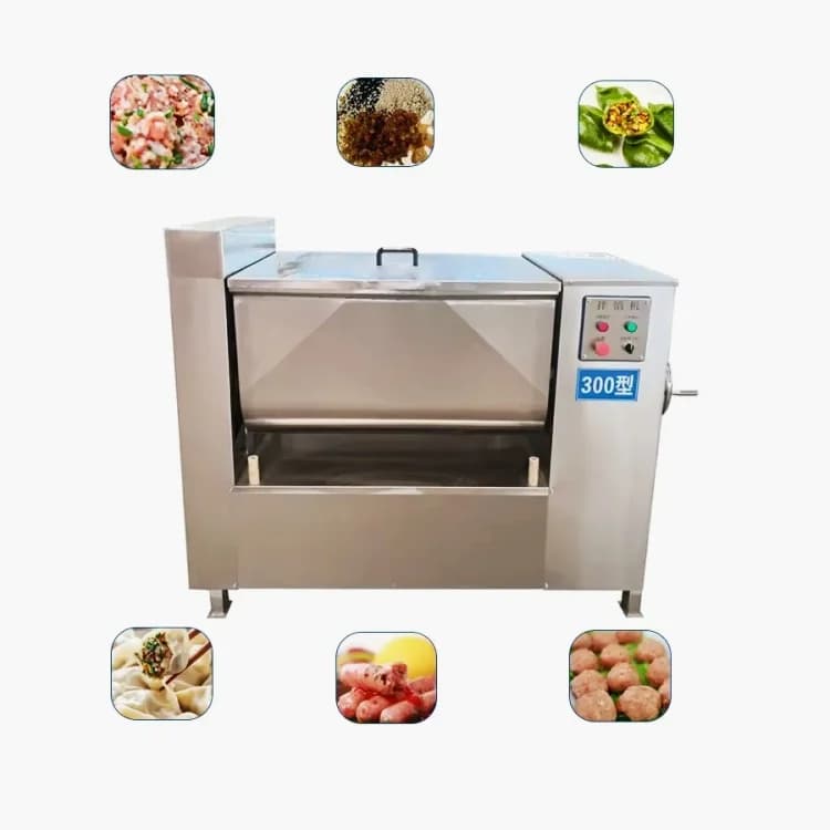 High Quality Mince Meat Sausage Vegetable Cutting And Mixing Blender Machine Pork Meat Processing Mixing Machine