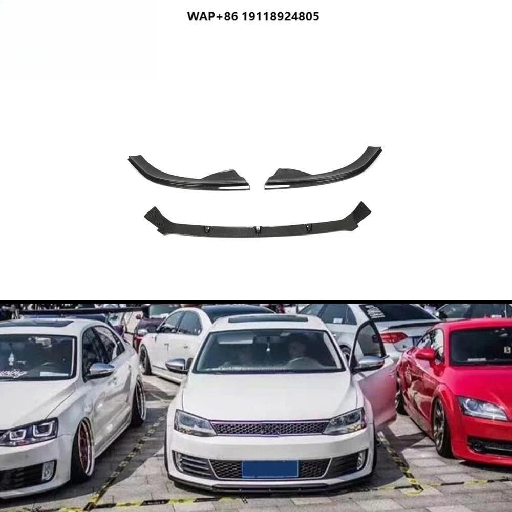 Carbon Fiber Front Bumper Lip for VW JETTA Sagitar GLI 2013-2015