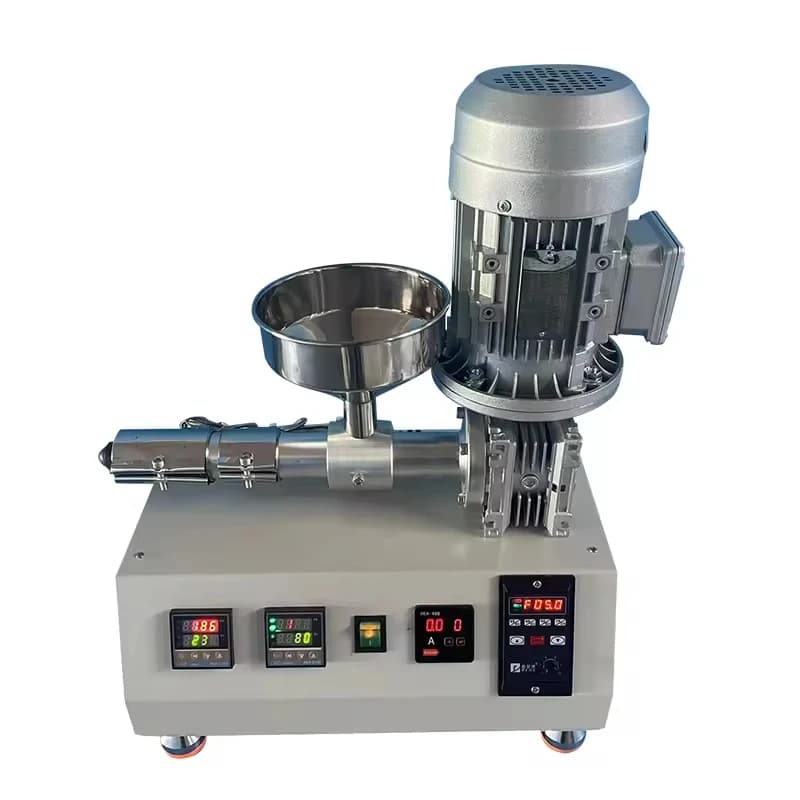 Mini Plastic Pipe Profile Sheet Small 3D Filament Extruder Machine Single Screw Extruder Lab Tiny Single Screw Extruding Machine