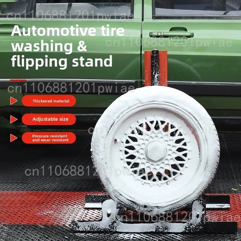 Wheel Detailing Stand Car Wheel Washing Rack wheel tire rim cleaning holde Heavy Duty Tire Detailing Stand for Workshop Car Wash