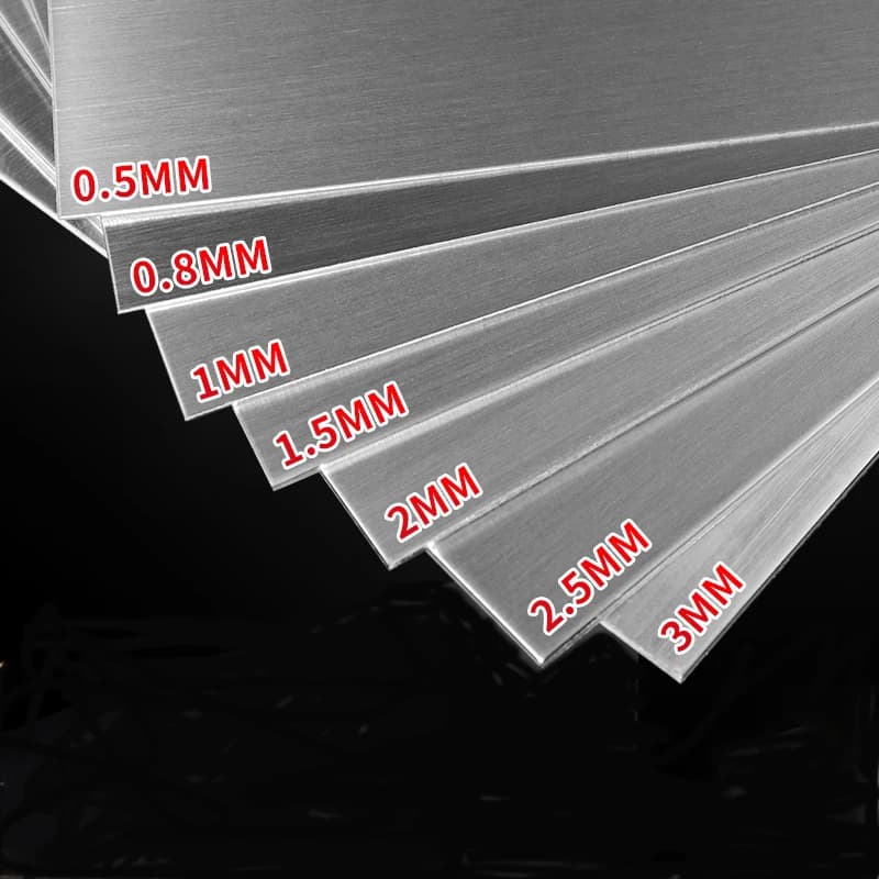 304 Stainless Steel Square Pate 100x100mm 200x200mm 200x300mm Flat Brushed Metal Polished Plate Thickness 0.5/0.8/1/2/3mm