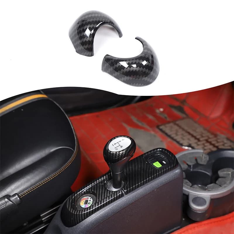 For Mercedes Benz Smart 451 Fortwo 2009-2015 Automotive Gearhead Protection Cover ABS Carbon Fiber Automotive Accessories