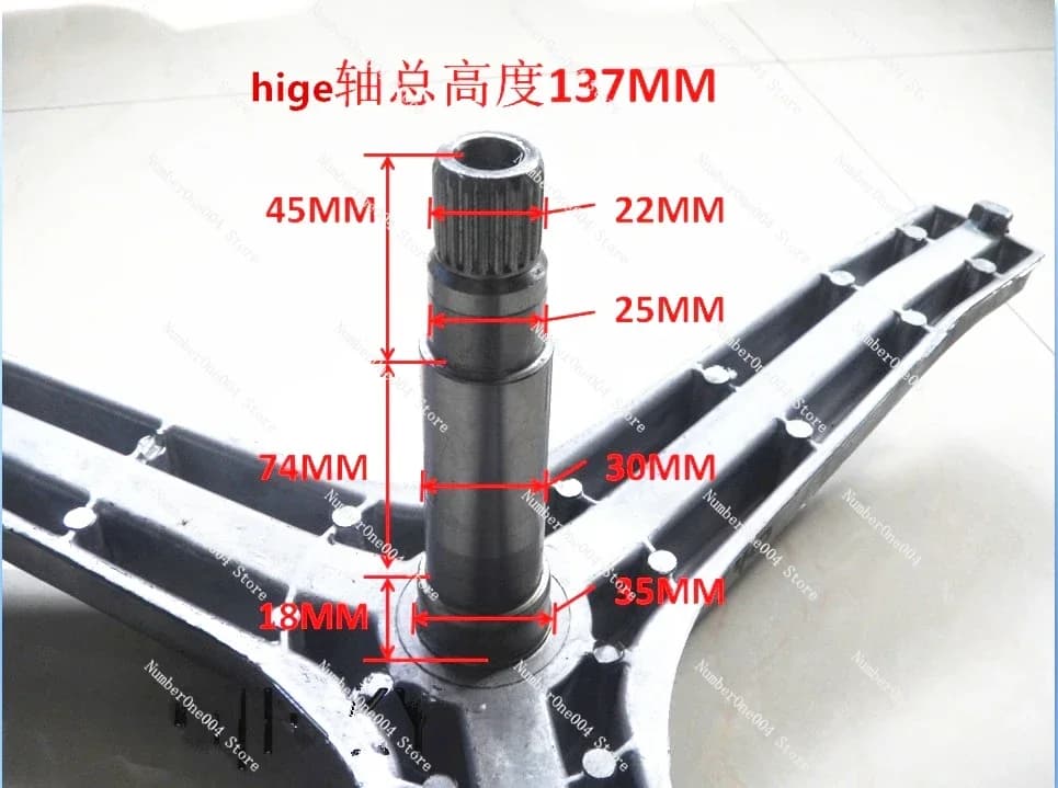 New for   Machine Three Foot Frame Flange Shaft DC97-15182A DC97-14370H DC97-14369G WW90H7410EX/EWtriangular Frame