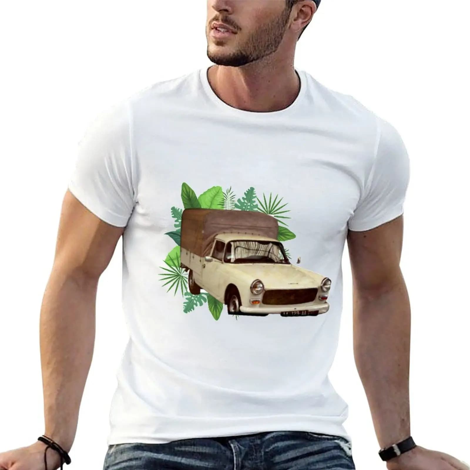 Reunion Island T-Shirt plus sizes boys animal print Short sleeve tee men