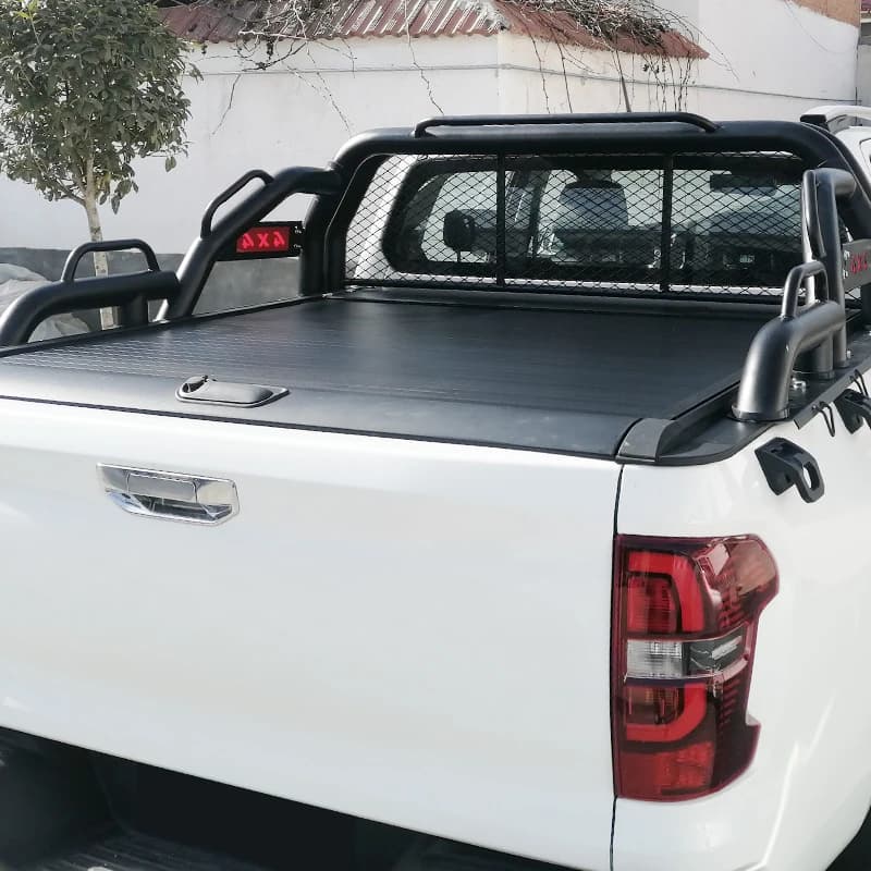 High Quality Le Roll-Up Truck Bed Cover - -Speed Aluminum Manual Fit F Hunter/Landtrack Pickup