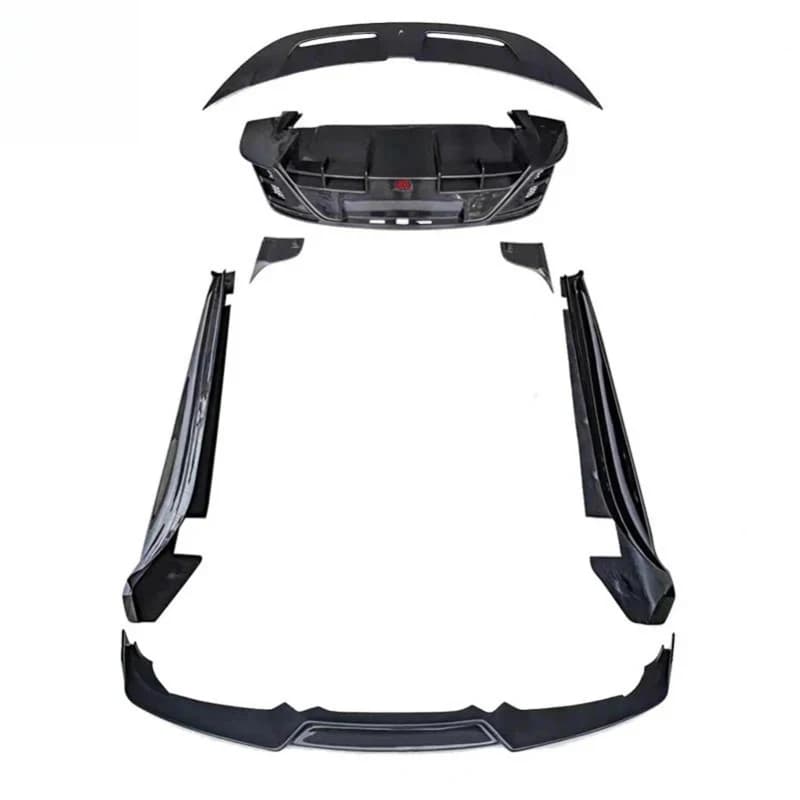 Premium Car Accsori  C Style Body Kit Wet Carbon Fiber - Full Aero Package: Front Lip, Side Skirts, Rear Durle