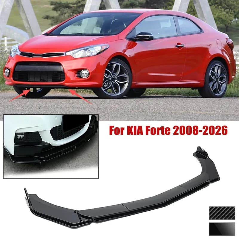 5pcs Front Bumper Shovel For KIA Forte 2008-2026 Spoiler Front Bumper Deflector Anti Scratch Protection Device Accessories