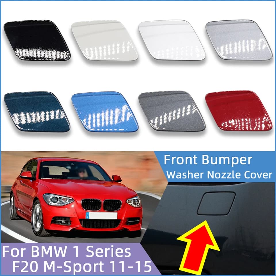 Headlight Washer Nozzle Cover Shell For BMW 1 F20 M-Sport 116i 118i 120i 135i 2011-2015 Trim Lid Cleaner Sprayer Cap Painted