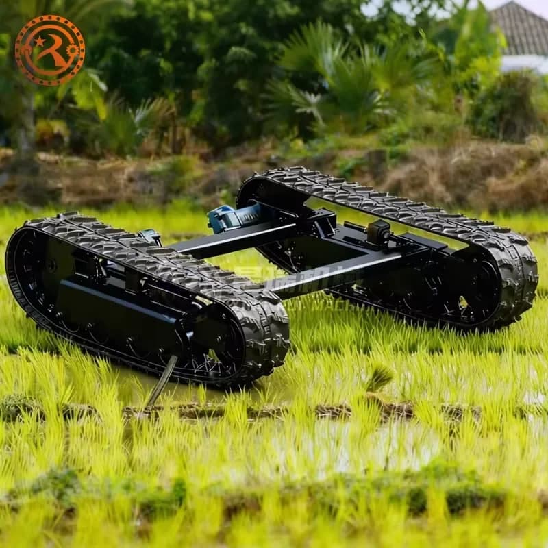 Factory Direct Custom All Terrain Crawler Chassis Drilling Rig Hydraulic Motor Rubber Track Chassis Construction Machinery