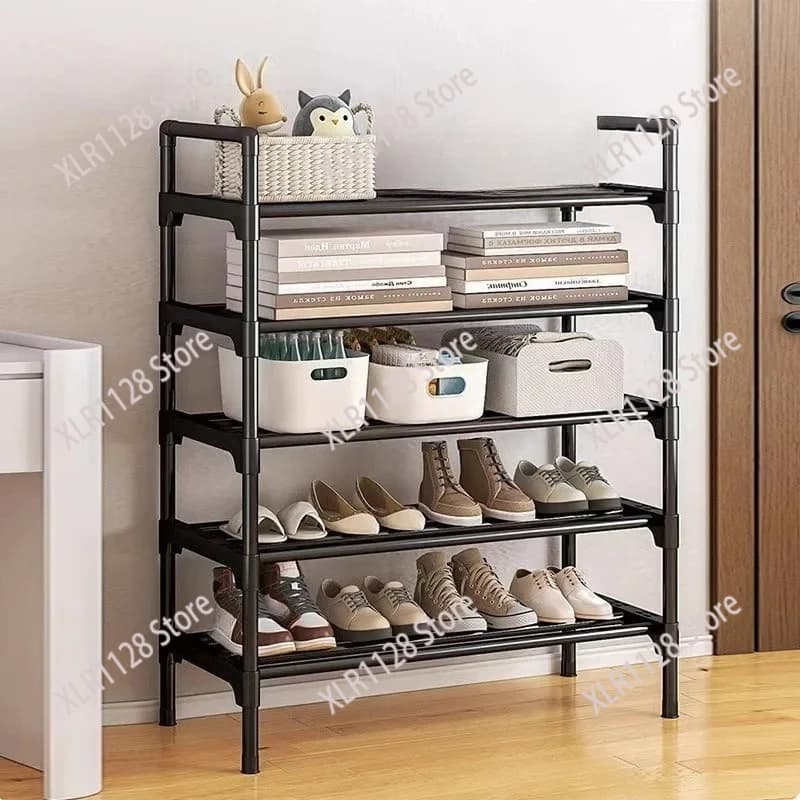 Multi-Tier Shoe Storage Rack Compact Design for Home Dorm Indoor Outdoor Daily Use