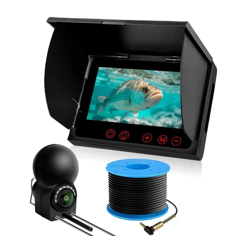Portable underwater fish finder with screen fish camera waterproof for ice fishing