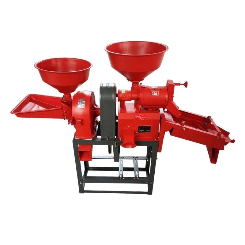 Rice milling machine Small household rice crushing integrated rice hulling and peeling machine Automatic new type of rice