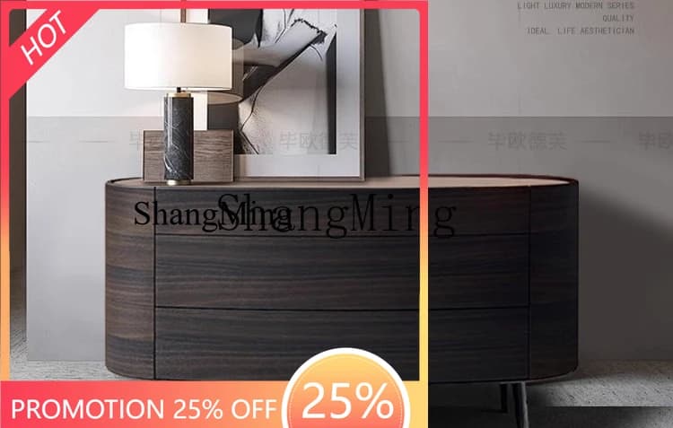 FGgood-looking solid wood bedroom locker living room drawer storage cabinet simple modern light luxury high sense