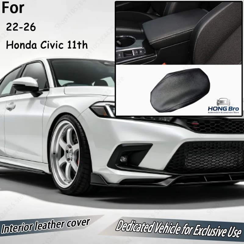 Suitable for 22-26 Honda Civic 11th Generation Center Armrest Box Leather Cover Armrest Box Protective Cover
