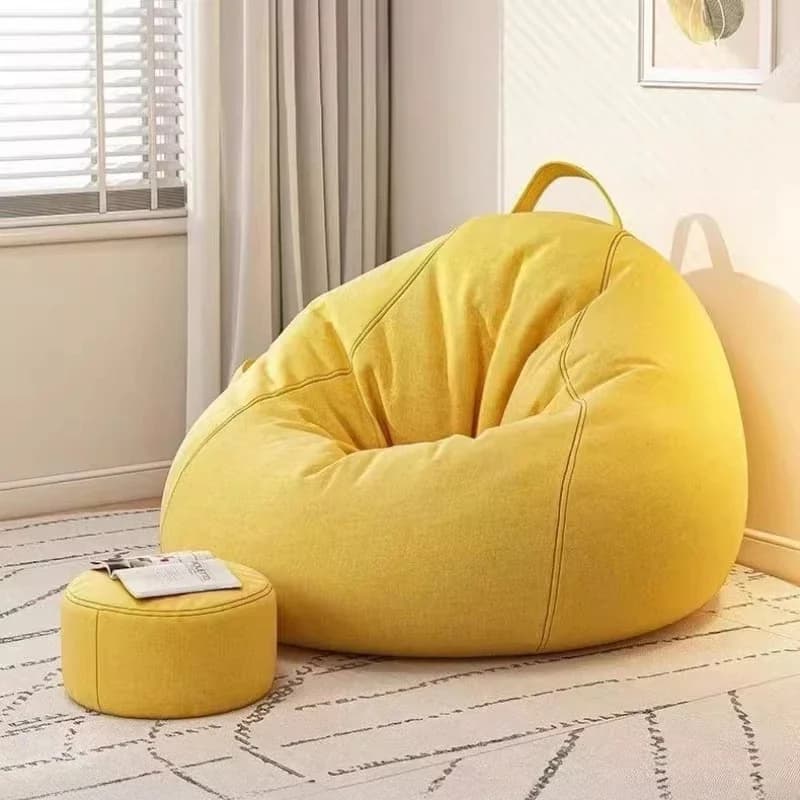 Single Lazy Design Bean Bag Sofas Bedroom Living Room Bean Bag Sofas Floor Lounge Luxury Canape Gonflable Nordic Furniture