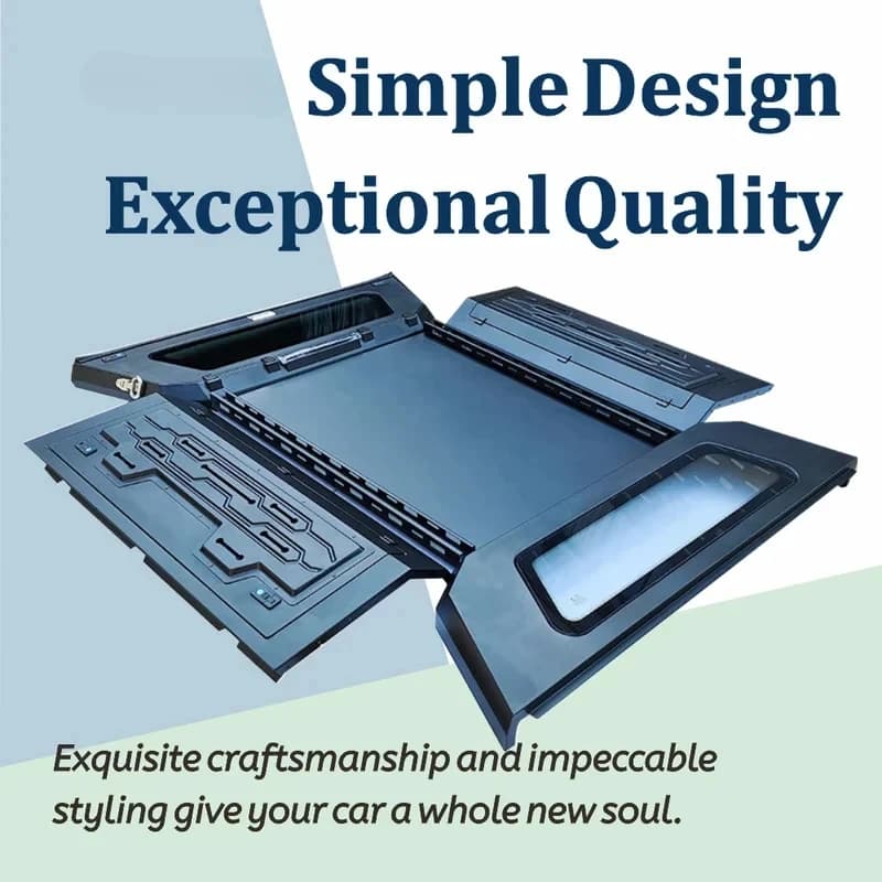 PrimeSelect Aluminum Alloy Waterproof Easy Installation Pickup Truck Bed Canopy