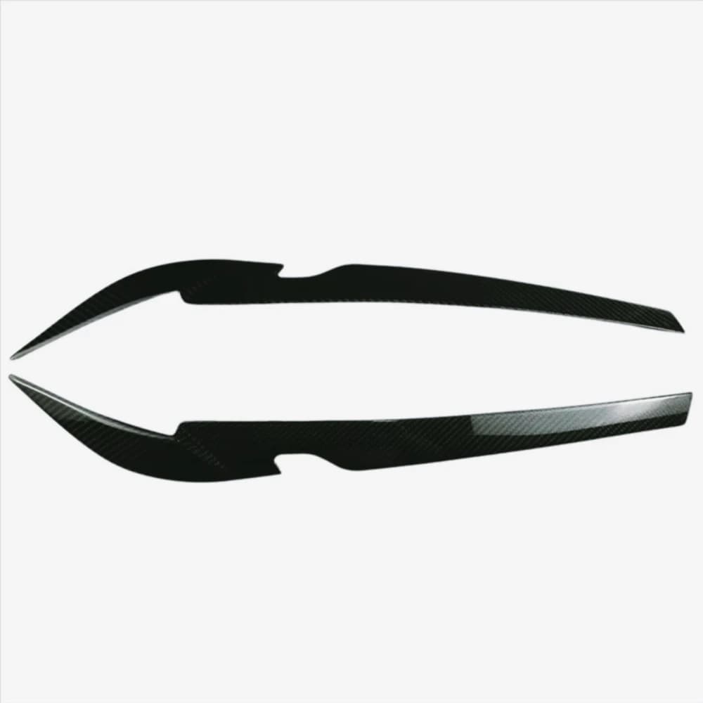 ZF-F Para BMW 5 Series G30 G38 2021-2023 Compatible con faro delantero de coche pegatina embellecedora de fibra de carbono ceja