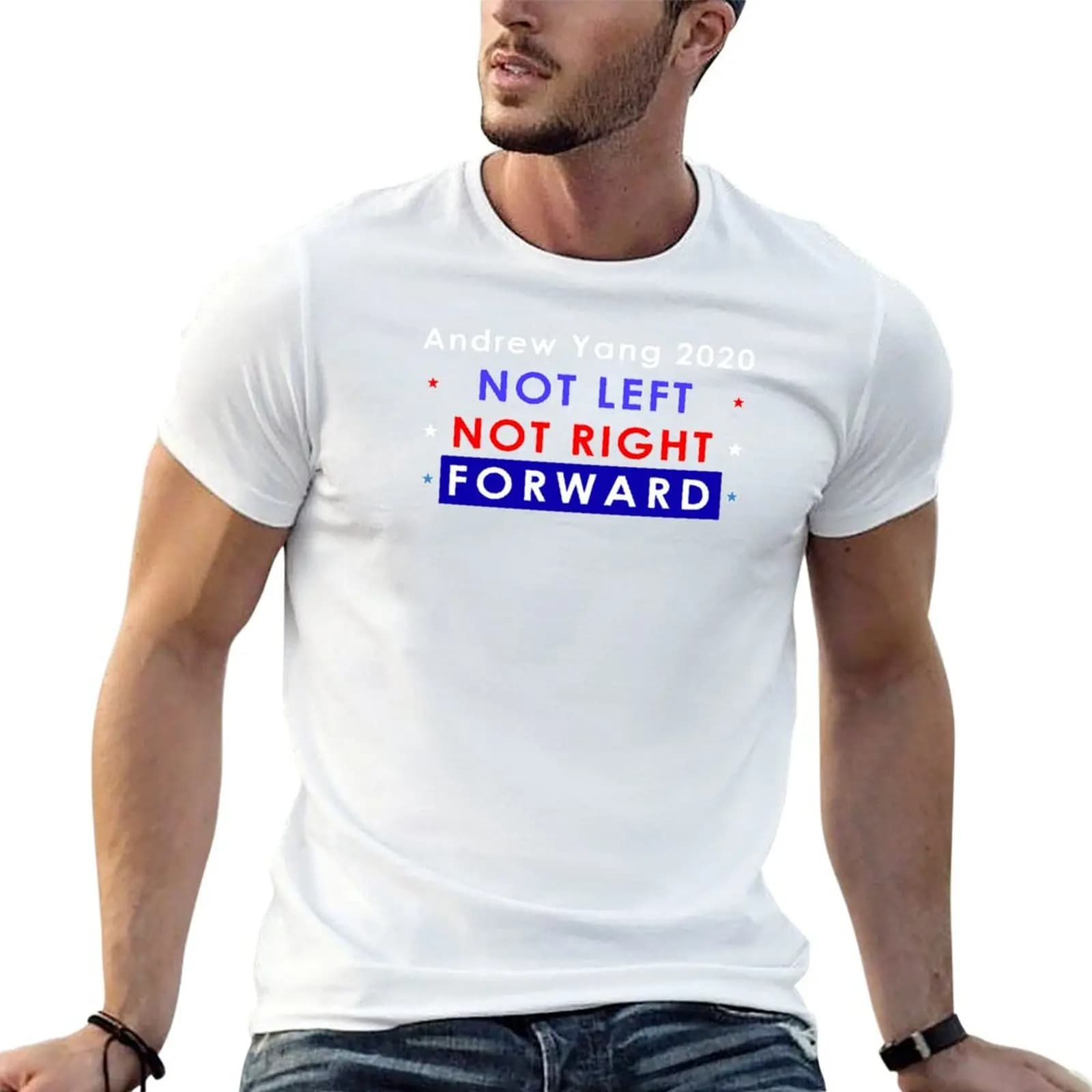 NOT LEFT NOT RIGHT FORWARD T-Shirt Casual Work Wear T-Shirt