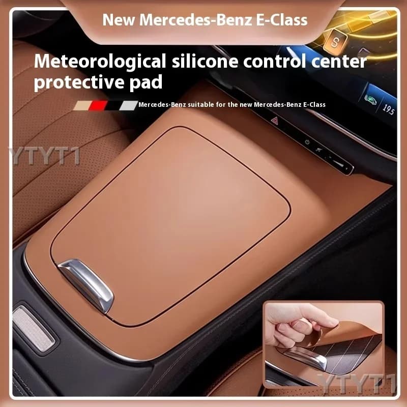 For Mercedes-Benz new E-class E300 central control silicone protective pad E350 anti-slip mat carinterior decoration accessories