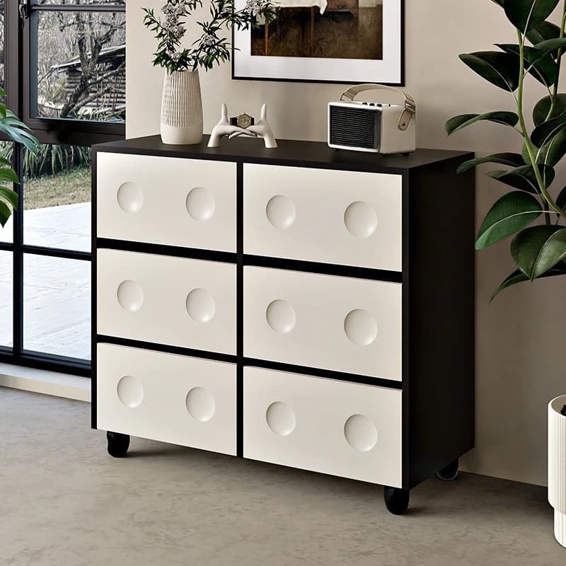Solid wood chest light luxury living room against the wall secret cabinet bedroom bedside locker