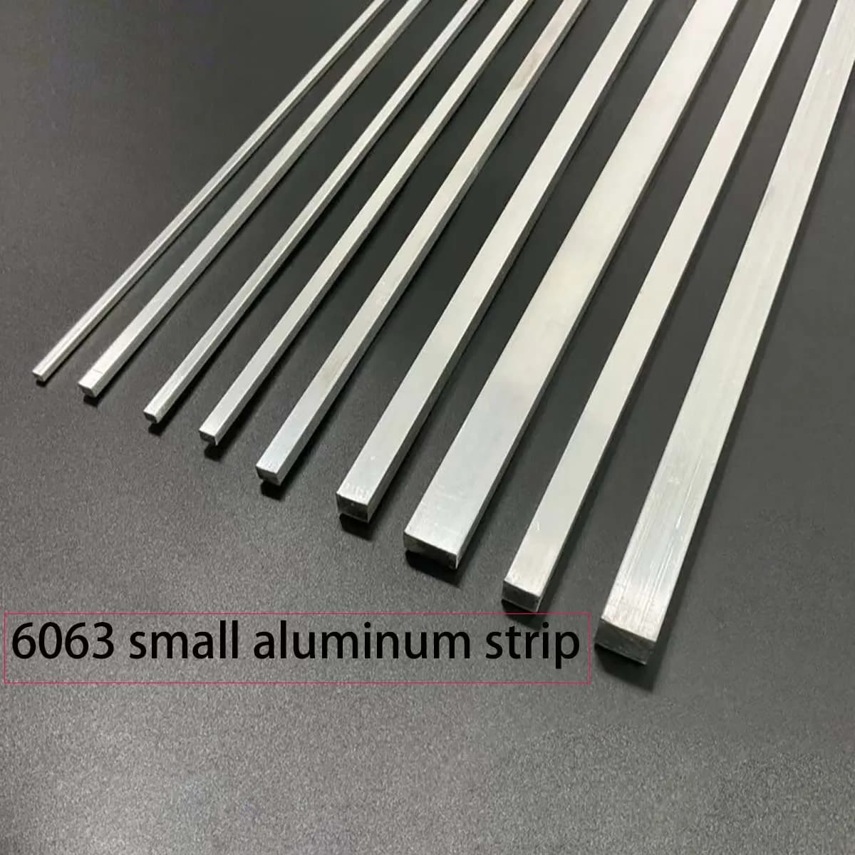 6063 Aluminum Flat Bar, Aluminum Press Strip, Alloy Flat Bar, Thickness 1‑10mm, Custom Cutting