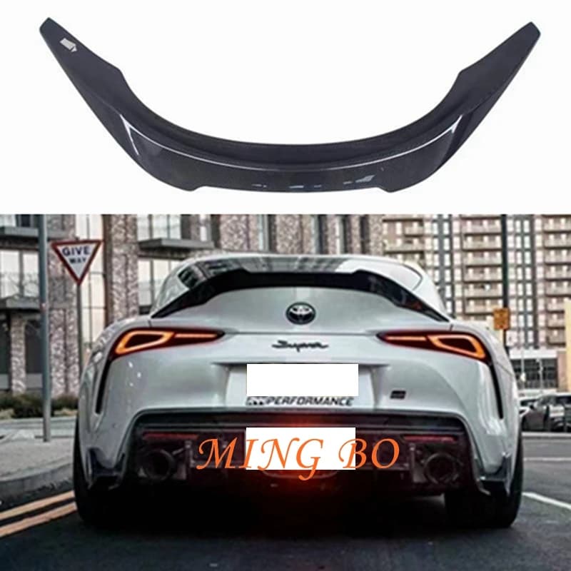 FOR Toyota Supra A90 2019-2020 Car Styling Carbon Fiber FRP Rear Spoiler Trunk Wing