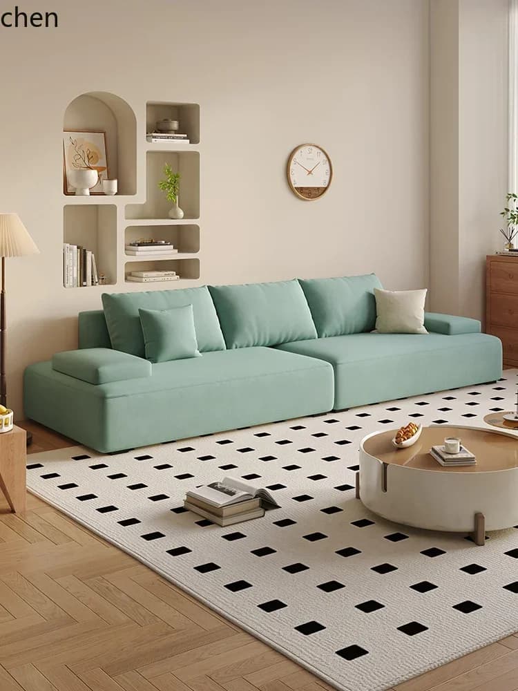 DSA small apartment simple modern living room apartment rental Lawrence straight sofa living room decoration