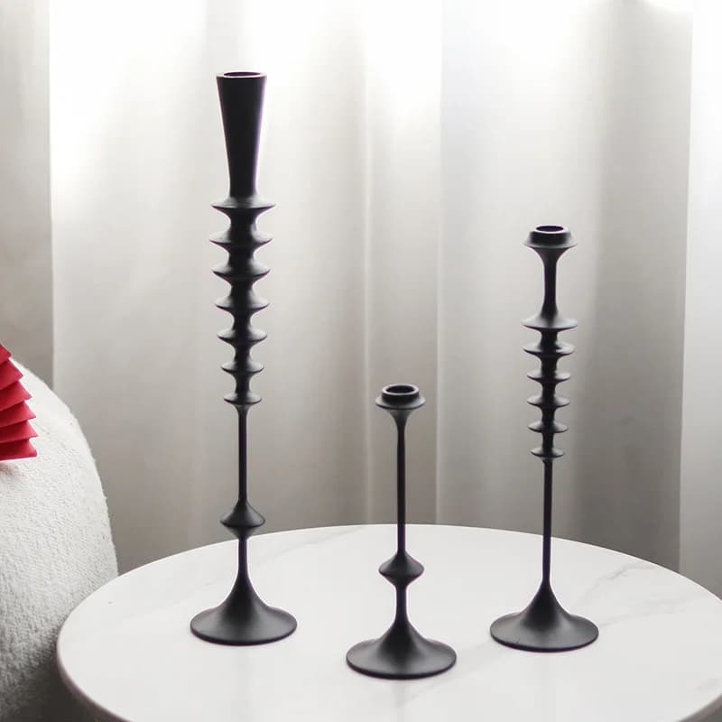 Minimalist Geometric Candle Holders Modern Tabletop Decor Elegant Ambiance Art Miniatures Home Desk Ornaments for Living Room