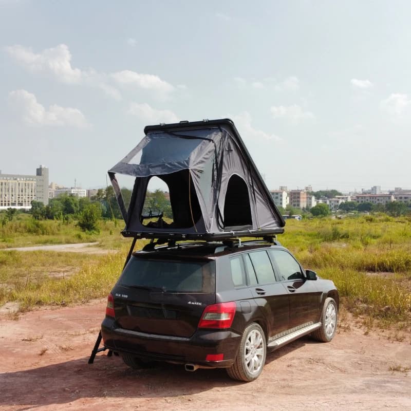 High Quality Aluminum Hard SUV Rooftop Tent, Ox‑fabric, Four‑Season Fast Automatic Opening Car Camping