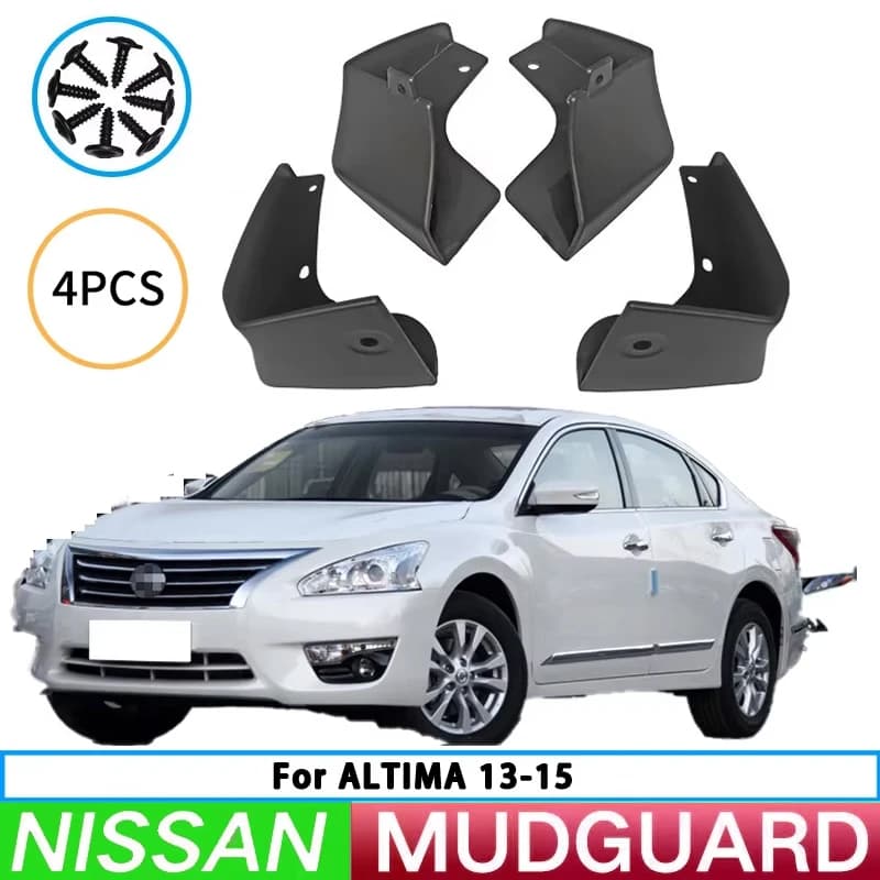 Suitable for Nissan Altima 2013-2015 front and rear wheel mudguards, tire mudguards, splash guards, and automotive parts 4pcs