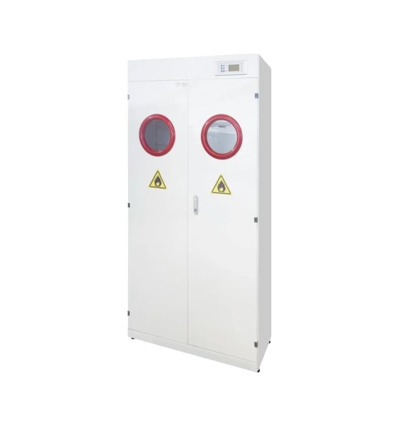 Laboratory Furniture Gas Cylinder Cabinet with Air Vent Cold-Rolled Steel Construction Modern Design