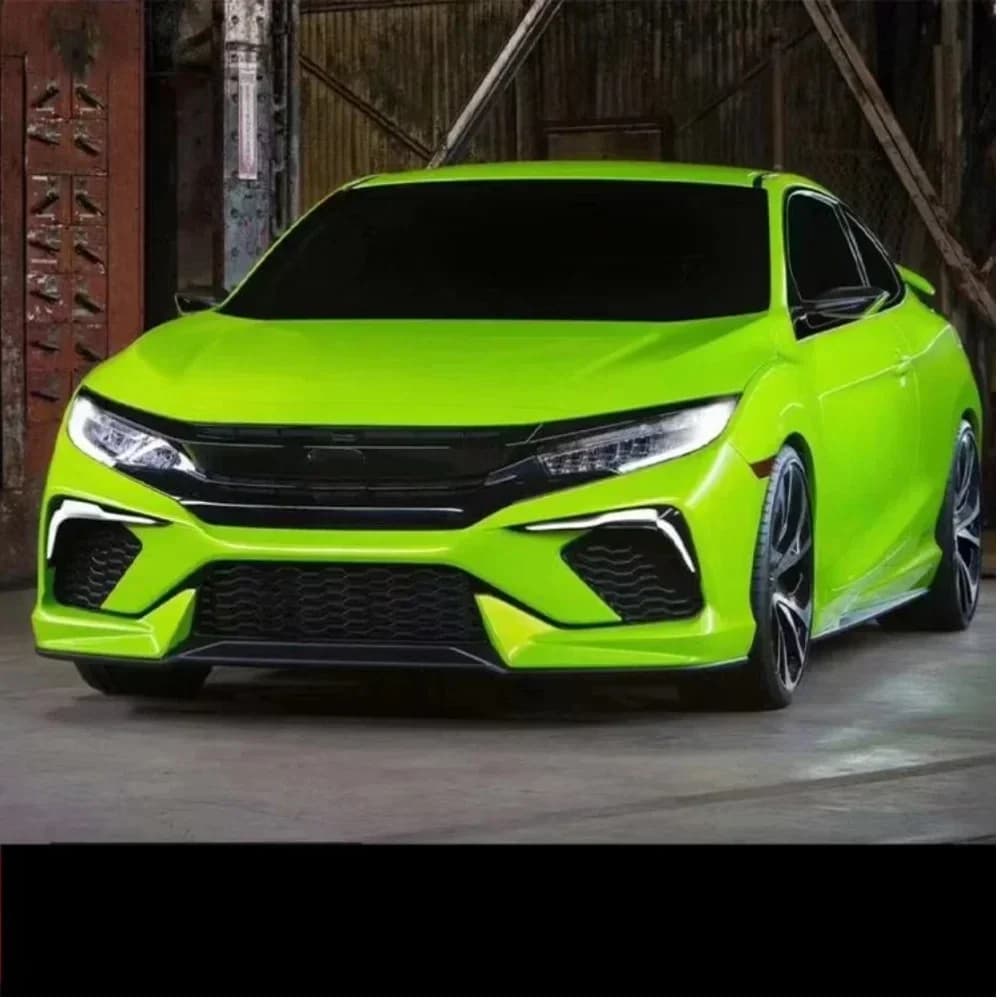 For 10th 2016-19 Car Surround Body Kit front rear bumper Side skirt