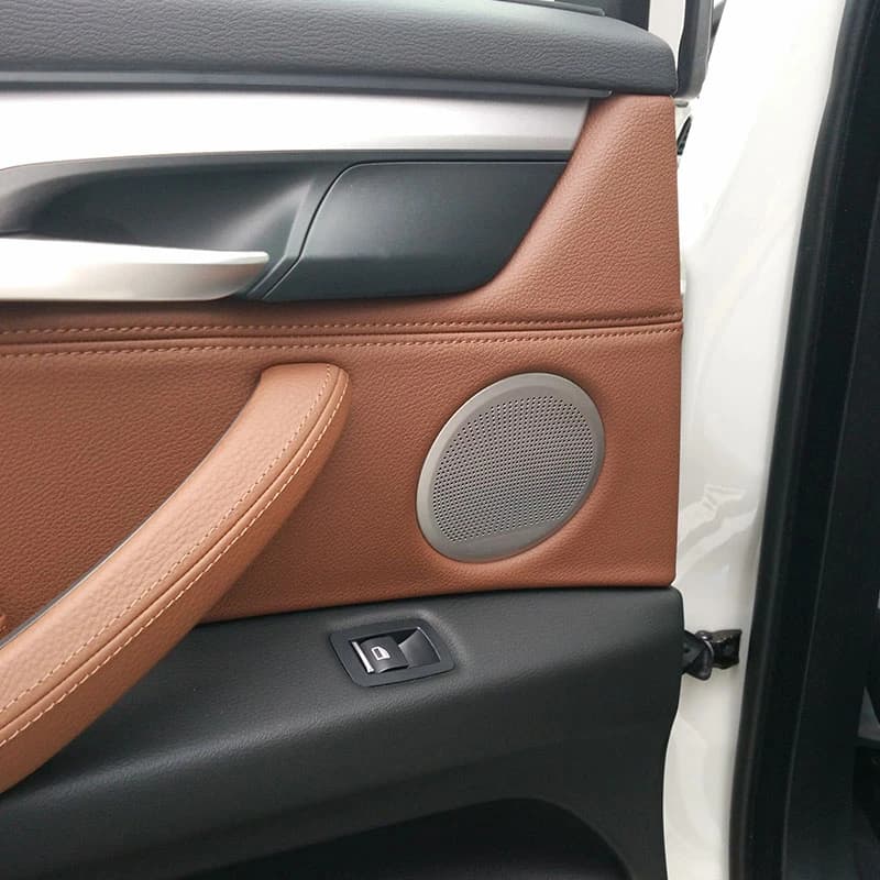 Front Rear Door Horn Audio Sound Loudspeaker Grid Cover replace Cover Sticker Trim Accessories For BMW X5 F15 X6 F16 2014-2018