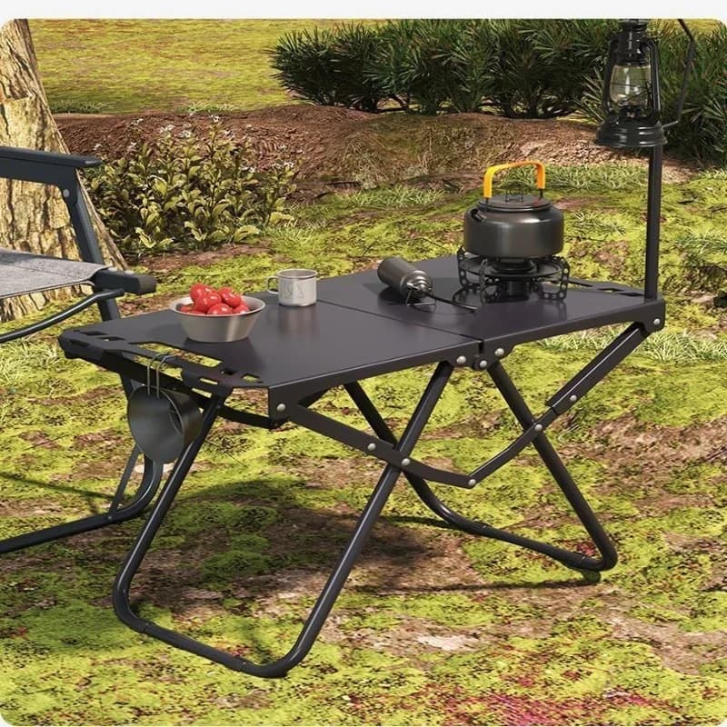 【Hot】Portable Folding Camping Table Outdoor IGT Compatible Heavy  Aluminum Outdoor Picnic Tactical Height Adjustable Carry B