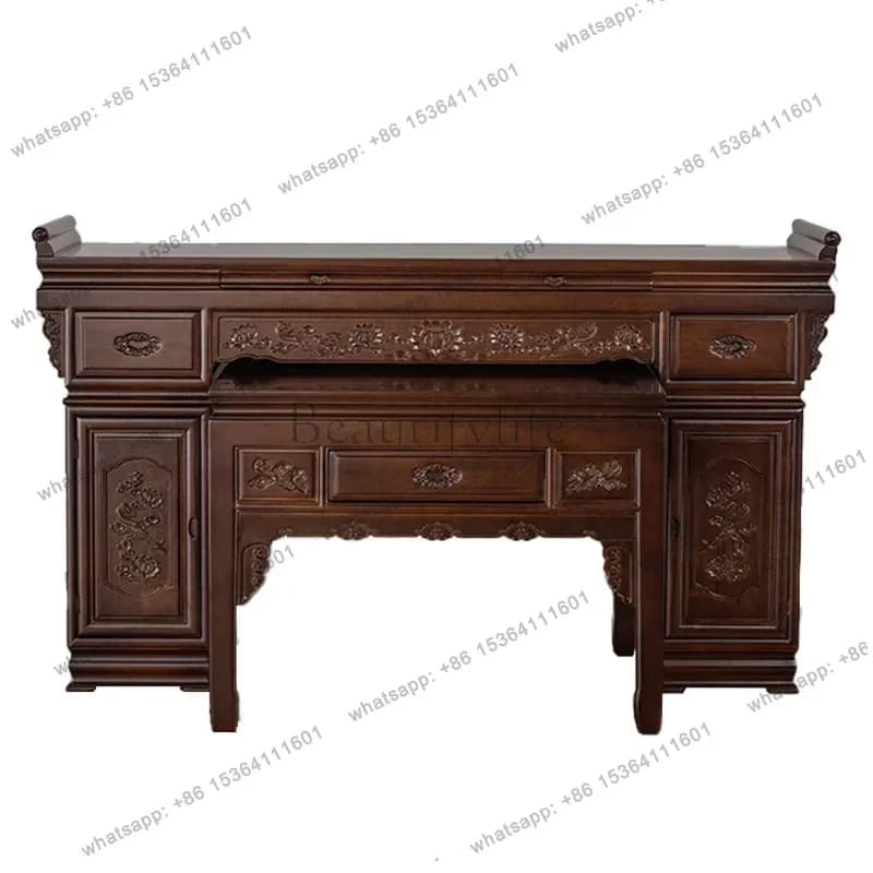 FG  Solid Wood Offering Table Buddha Table Offering Altar Table Offering Desk Buddha Hall  Self-built House