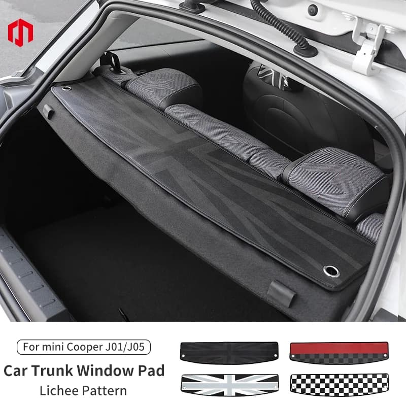 Car Trunk Window Pad For Mini Cooper E/SE J01 EV Aceman J05 2024 2025 Auto Interior Styling Decoration Accessories