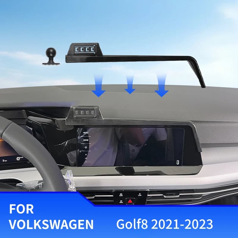 For Volkswagen VW Golf 8 MK8 2021 2022 2023 Car Phone Holder Screen Fixed Navigation Bracket Base Wireless Charging Accessories
