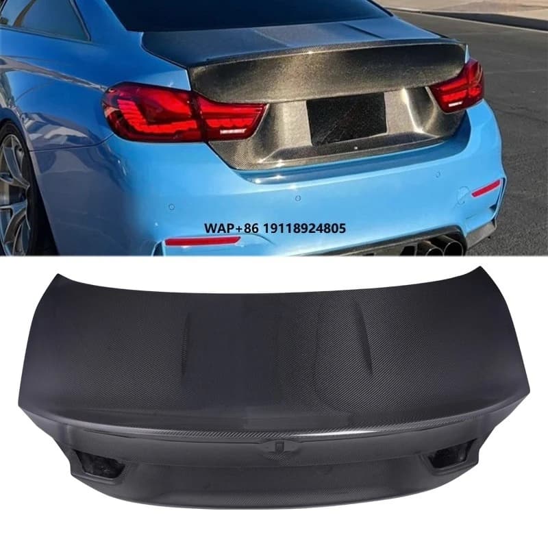 Csl Style Carbon Fiber Rear Trunk Lid Cover for F30 F80 3 Series M3 Trunk Cover Boot Lids